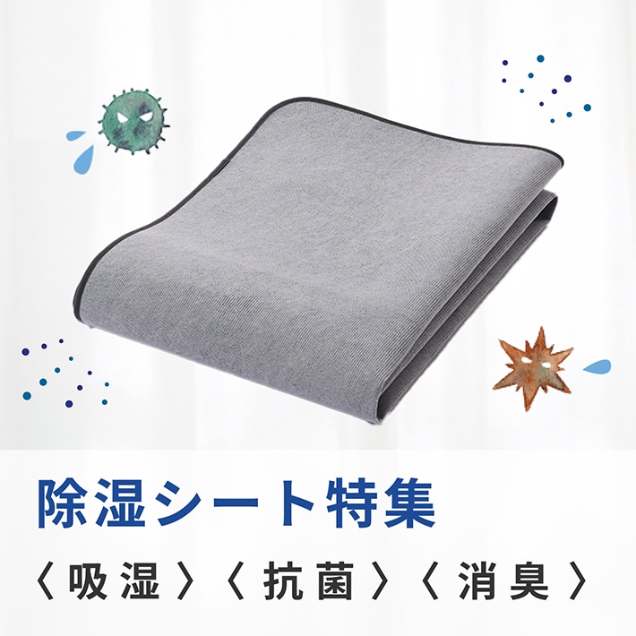 寝具にこもりがちな湿気をグングン吸収 除湿シート